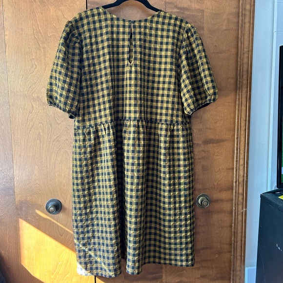 Wild Fable Plaid Dress in Mustard and Black - Picture 2 of 3